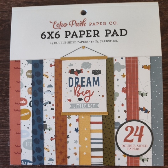 Brand New Echo Park Baby Boy 6x6 Paper Pads - Picture 4 of 4